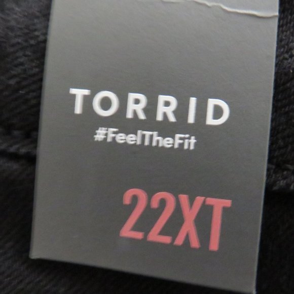 Torrid Perfect Skinny Ankle Vintage Stretch Mid-Rise Jean Black Plus 22 XTall - Picture 5 of 10